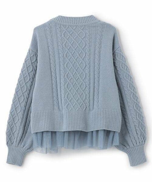 pom ponette junior / ポンポネット ジュニア ニット・セーター | 2WAYヘムチュールモールニット | 詳細1