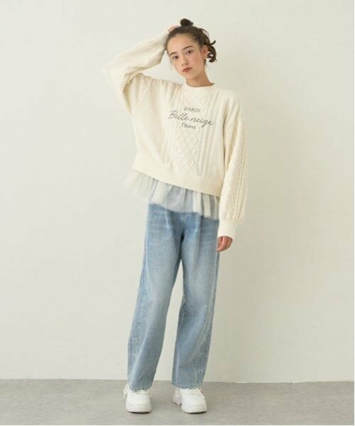 pom ponette junior / ポンポネット ジュニア ニット・セーター | 2WAYヘムチュールモールニット | 詳細11