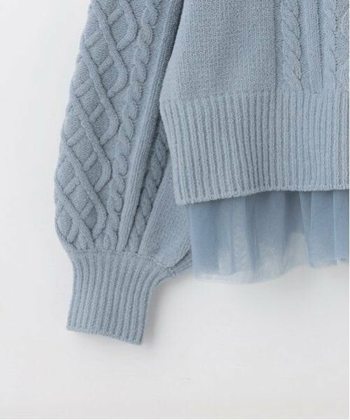 pom ponette junior / ポンポネット ジュニア ニット・セーター | 2WAYヘムチュールモールニット | 詳細4