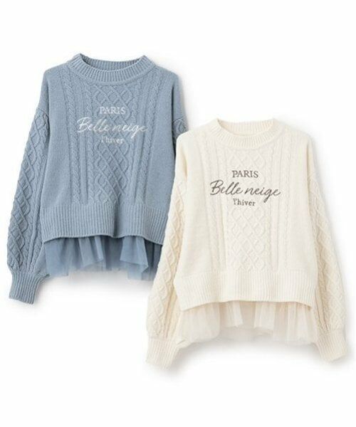 pom ponette junior / ポンポネット ジュニア ニット・セーター | 2WAYヘムチュールモールニット | 詳細8