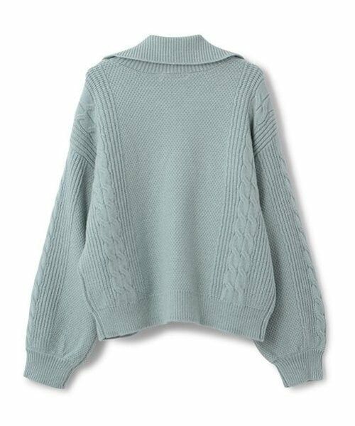 pom ponette junior / ポンポネット ジュニア カーディガン・ボレロ | レースアップZIPニットカーデセット | 詳細2