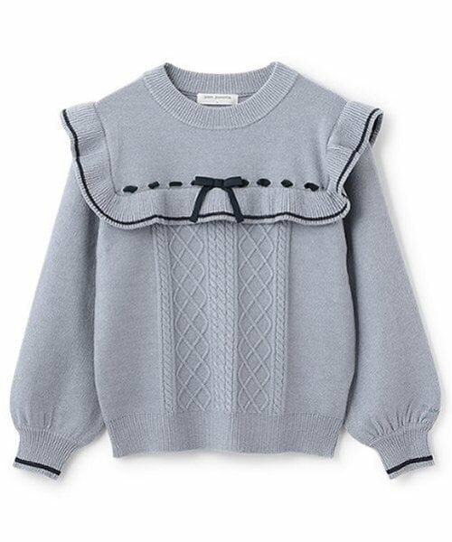 pom ponette junior / ポンポネット ジュニア ニット・セーター | リボンフリルニット | 詳細1