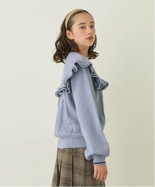 pom ponette junior / ポンポネット ジュニア ニット・セーター | リボンフリルニット | 詳細6