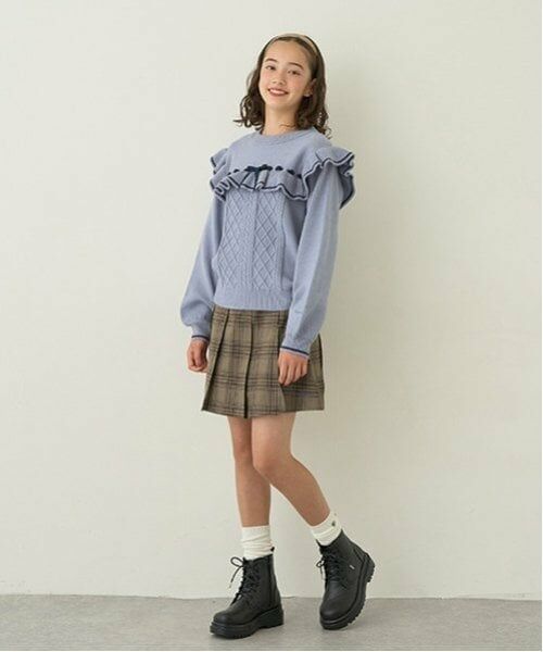 pom ponette junior / ポンポネット ジュニア ニット・セーター | リボンフリルニット | 詳細8