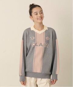 pom ponette junior / ポンポネット ジュニア ニット・セーター | 衿付サッカーニット