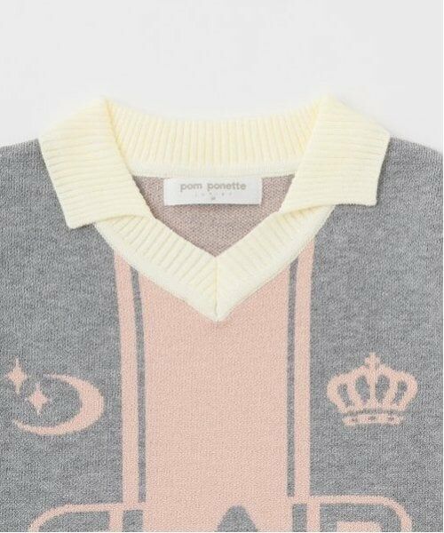 pom ponette junior / ポンポネット ジュニア ニット・セーター | 衿付サッカーニット | 詳細3