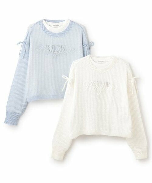 pom ponette junior / ポンポネット ジュニア ニット・セーター | メッシュ編みニット＋ロンTセット | 詳細10