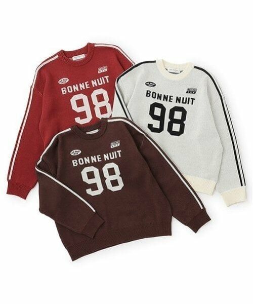 pom ponette junior / ポンポネット ジュニア ニット・セーター | ナンバリングジャガードニット | 詳細8