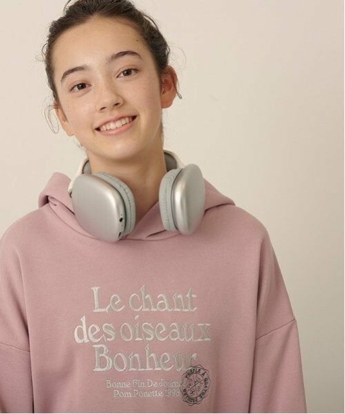 pom ponette junior / ポンポネット ジュニア パーカー | 【GOOD PRICE】クシュっと袖レタリング裏毛パーカ | 詳細13