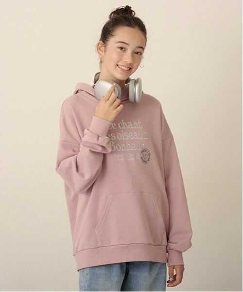 pom ponette junior / ポンポネット ジュニア パーカー | 【GOOD PRICE】クシュっと袖レタリング裏毛パーカ | 詳細14