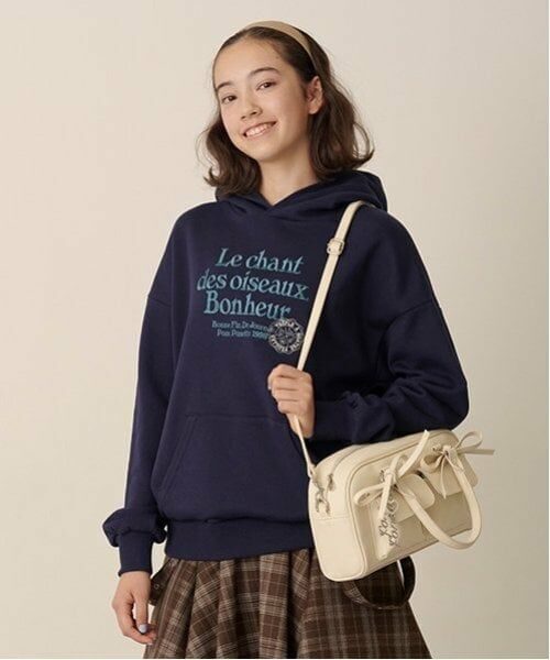 pom ponette junior / ポンポネット ジュニア パーカー | 【GOOD PRICE】クシュっと袖レタリング裏毛パーカ | 詳細20