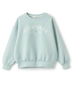 pom ponette junior / ポンポネット ジュニア スウェット | 【WEB限定】袖ラインロゴトップス