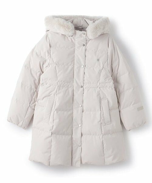 pom ponette junior / ポンポネット ジュニア その他アウター | 【撥水】【家庭洗濯可】Aラインダウンコート（ベージュ）