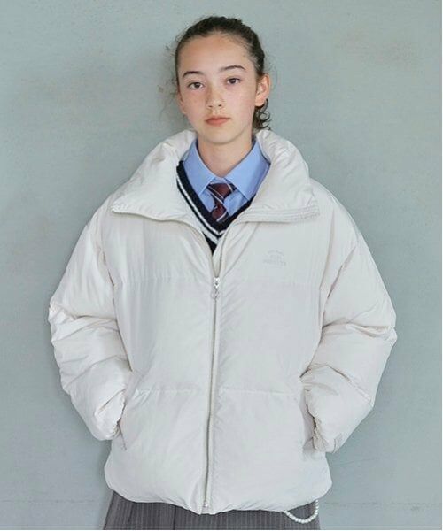 pom ponette junior / ポンポネット ジュニア ブルゾン | 【撥水】【家庭洗濯可】スタンドカラーブルゾン（ベージュ）