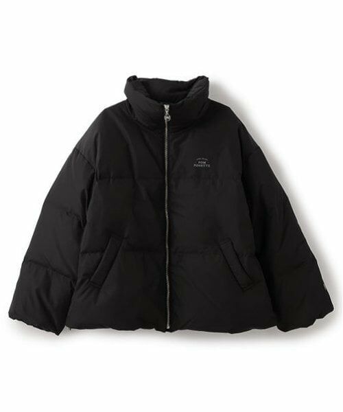 pom ponette junior / ポンポネット ジュニア ブルゾン | 【撥水】【家庭洗濯可】スタンドカラーブルゾン（黒）