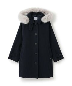 pom ponette junior / ポンポネット ジュニア その他アウター | ステンカラ-フーディウールコート