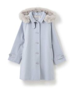 pom ponette junior / ポンポネット ジュニア その他アウター | ステンカラ-フーディウールコート