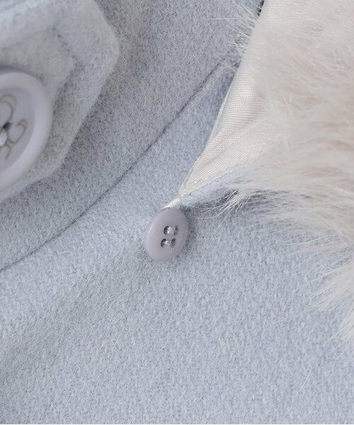 pom ponette junior / ポンポネット ジュニア その他アウター | ステンカラ-フーディウールコート | 詳細4