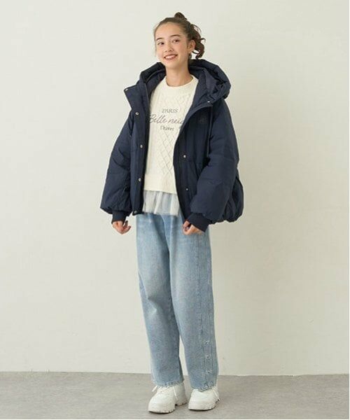 pom ponette junior / ポンポネット ジュニア ブルゾン | 【撥水】【家庭洗濯可】リボンチャームつきダウンジャケット | 詳細12