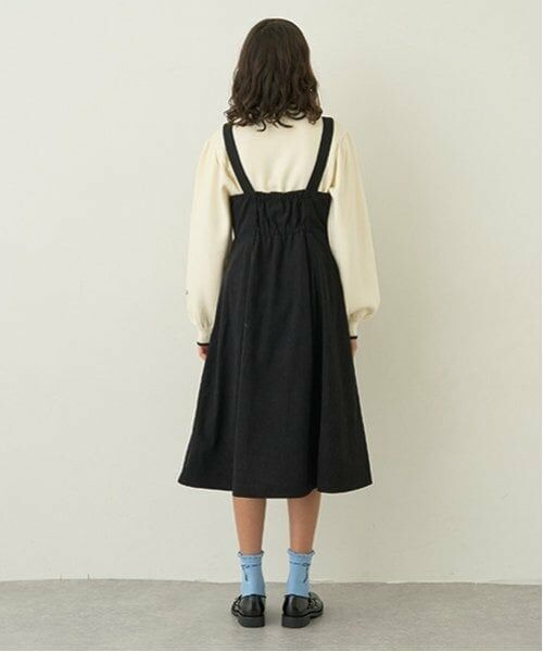 pom ponette junior / ポンポネット ジュニア ミニ丈・ひざ丈ワンピース | ニットプルオーバー×キャミワンピセット | 詳細15