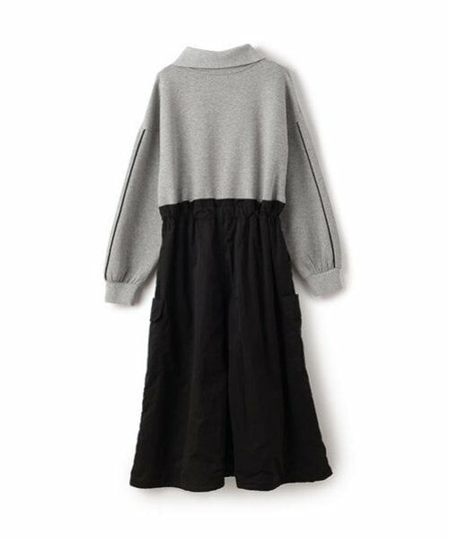 pom ponette junior / ポンポネット ジュニア ミニ丈・ひざ丈ワンピース | 【あったか】ハーフジップカーゴワンピース | 詳細1