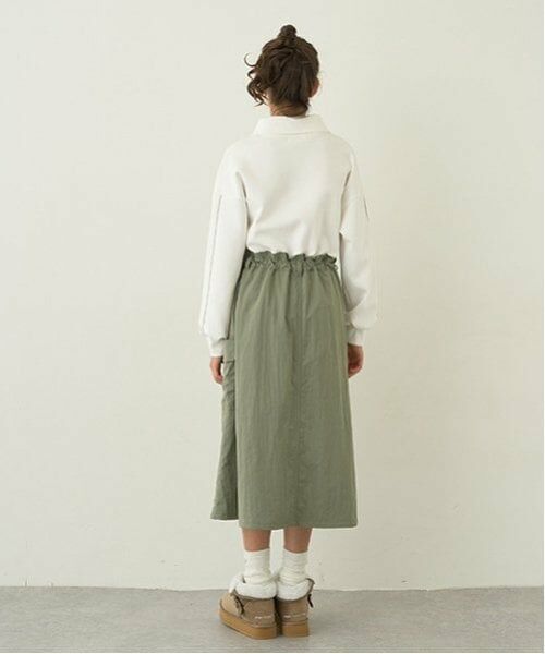 pom ponette junior / ポンポネット ジュニア ミニ丈・ひざ丈ワンピース | 【あったか】ハーフジップカーゴワンピース | 詳細12