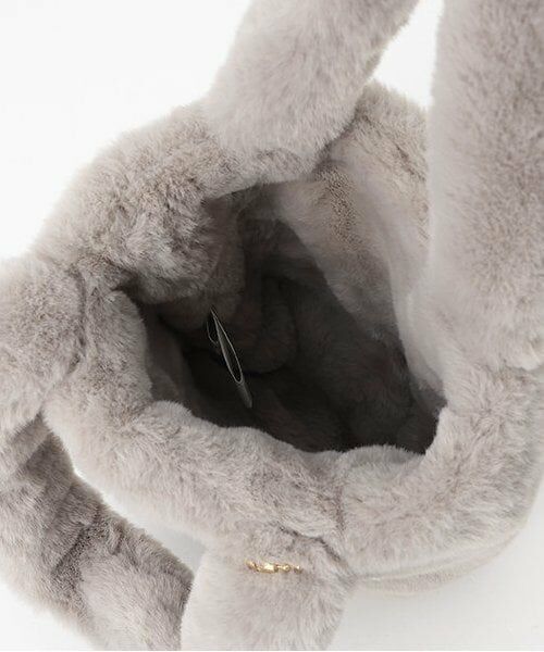 pom ponette junior / ポンポネット ジュニア ハンドバッグ | パールつきフェイクファーバッグ | 詳細4