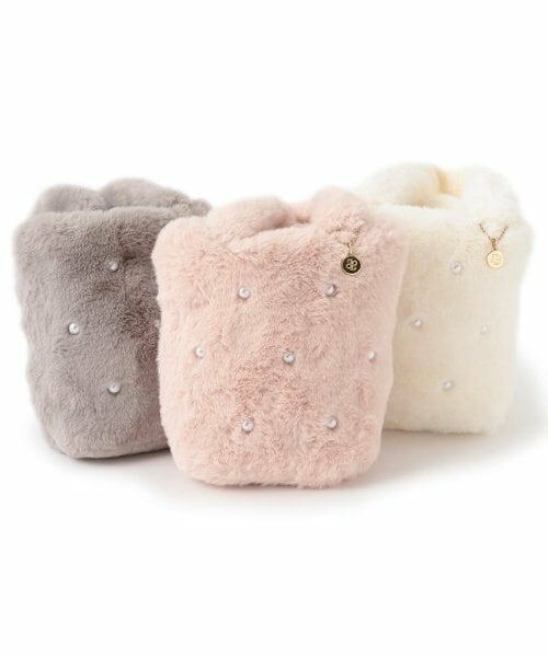 pom ponette junior / ポンポネット ジュニア ハンドバッグ | パールつきフェイクファーバッグ | 詳細5