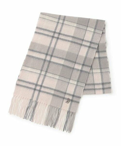 pom ponette junior / ポンポネット ジュニア マフラー・ショール・スヌード・ストール | カシミヤ混ウールマフラー（ピンク）