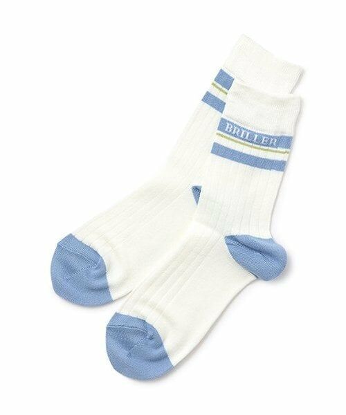 pom ponette junior / ポンポネット ジュニア ソックス | ライン入りクルーソックス（オフ ホワイト）