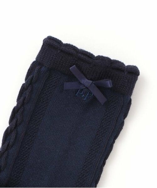 pom ponette junior / ポンポネット ジュニア ソックス | 後ろリボンクルーソックス | 詳細2