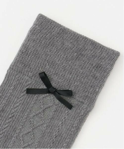 pom ponette junior / ポンポネット ジュニア ソックス | リボンニーハイソックス | 詳細1