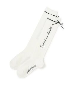 pom ponette junior / ポンポネット ジュニア ソックス | 後ろリボンハイソックス