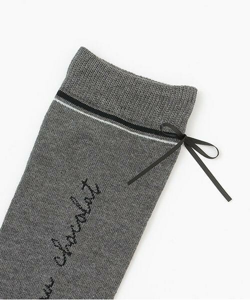 pom ponette junior / ポンポネット ジュニア ソックス | 後ろリボンハイソックス | 詳細1