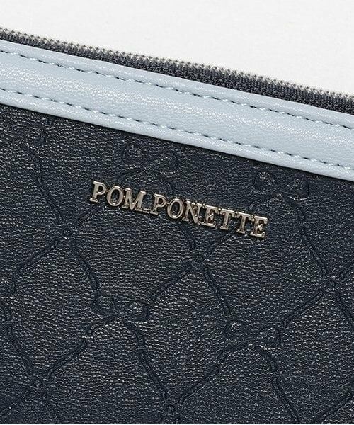 pom ponette junior / ポンポネット ジュニア カードケース・名刺入れ・定期入れ | リボン型押し総柄定期入れ | 詳細3