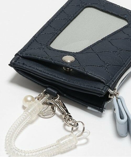 pom ponette junior / ポンポネット ジュニア カードケース・名刺入れ・定期入れ | リボン型押し総柄定期入れ | 詳細5