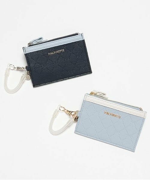 pom ponette junior / ポンポネット ジュニア カードケース・名刺入れ・定期入れ | リボン型押し総柄定期入れ | 詳細7