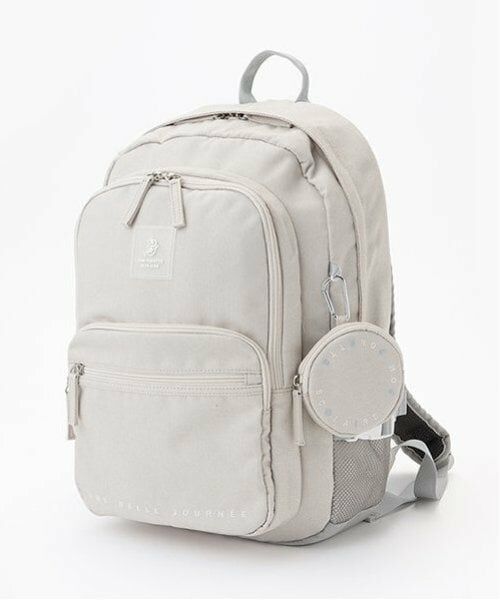 pom ponette junior / ポンポネット ジュニア リュック・バックパック | 丸型ポーチ付スクールリュック（ベージュ）