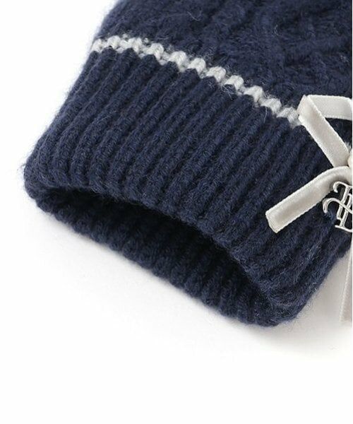 pom ponette junior / ポンポネット ジュニア 手袋 | ケーブル裏シャギー手袋 | 詳細2