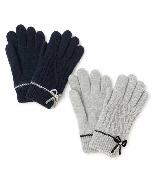 pom ponette junior / ポンポネット ジュニア 手袋 | ケーブル裏シャギー手袋 | 詳細4
