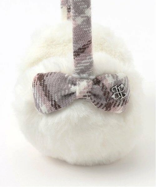 pom ponette junior / ポンポネット ジュニア マフラー・ショール・スヌード・ストール | チェックマフラー・イヤマフセット | 詳細2