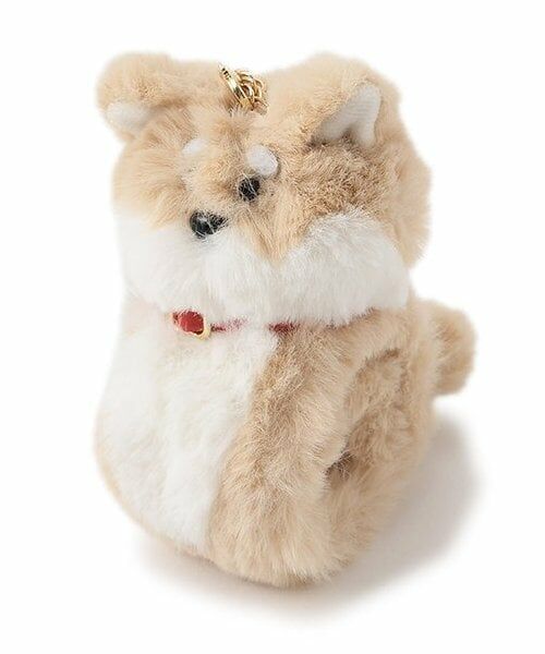 pom ponette junior / ポンポネット ジュニア チャーム | 三毛猫&柴犬チャーム（ベージュ）