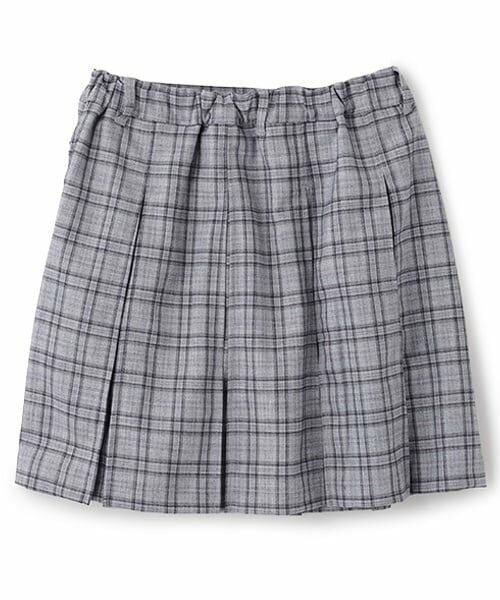 pom ponette junior / ポンポネット ジュニア ミニ・ひざ丈スカート | インパン付きビットパーツプリーツスカート | 詳細1