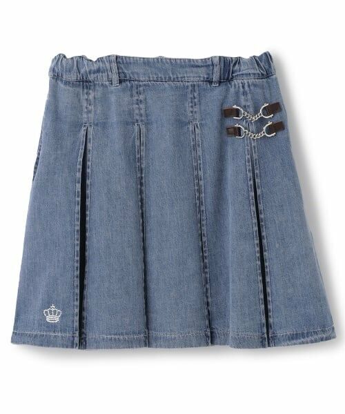 pom ponette junior / ポンポネット ジュニア ミニ・ひざ丈スカート | インパン付きビットパーツプリーツスカート | 詳細10