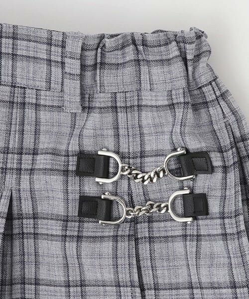 pom ponette junior / ポンポネット ジュニア ミニ・ひざ丈スカート | インパン付きビットパーツプリーツスカート | 詳細4