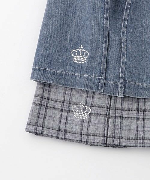 pom ponette junior / ポンポネット ジュニア ミニ・ひざ丈スカート | インパン付きビットパーツプリーツスカート | 詳細5