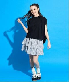 pom ponette junior / ポンポネット ジュニア ショート・ハーフ・半端丈パンツ | ティアードフリルスカパン