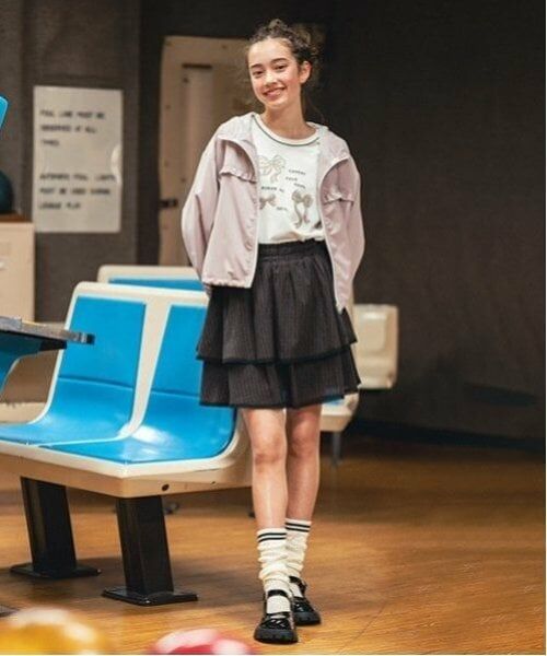 pom ponette junior / ポンポネット ジュニア ショート・ハーフ・半端丈パンツ | ティアードフリルスカパン | 詳細4