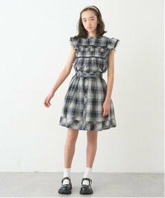 pom ponette junior / ポンポネット ジュニア ミニ・ひざ丈スカート | リボンタックスカート