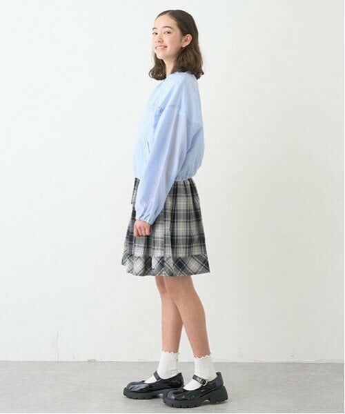 pom ponette junior / ポンポネット ジュニア ミニ・ひざ丈スカート | リボンタックスカート | 詳細5